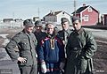 Wehrmacht soldiers with a local sami reindeer herder, Lappland, Sodankylä, Finland 1942. (31872677877)