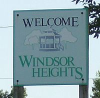 Windsor Heights Welcome Sign
