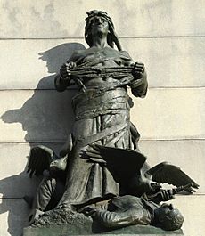 "War", W. face of Wm. T. Sherman Memorial