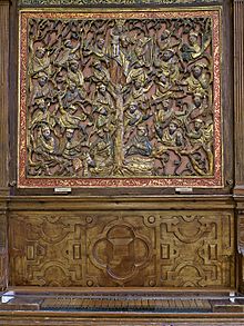 Árbol de Jessé, Órgano de Salinas (Catedral Vieja de Salamanca)