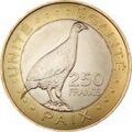 250 Djiboutian Francs in 2012 Reverse