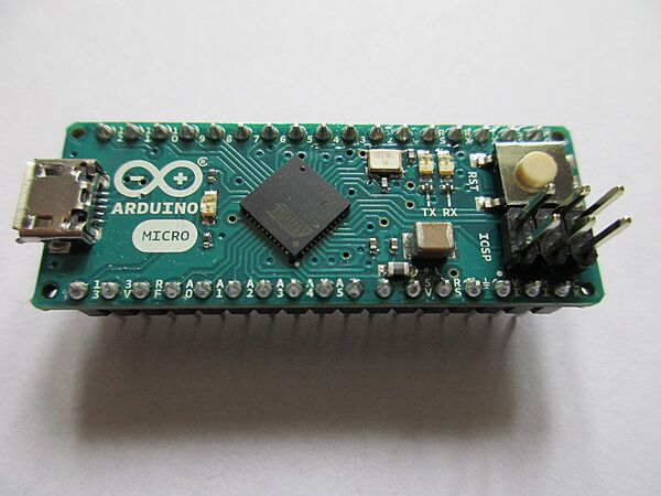 2x3 pin header on Arduino Micro