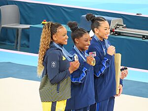 All-around Podium Paris 2024 Gymnastics