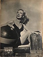 Audrey Totter pin-up from Yank, The Army Weekly, August 1945.jpg