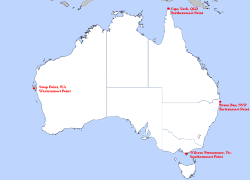 Australian Map Extremities