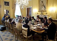Barack Obama hosts a Seder dinner 2009