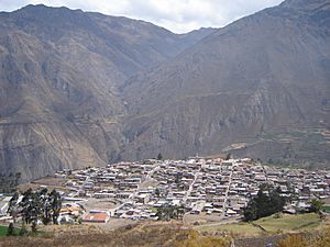 View of the town of Canta