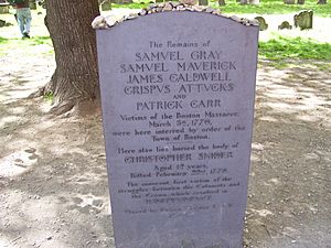 Boston Massacre victims grave