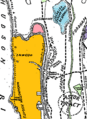 Bronx transit and landmarks in 1896 (NY Times) - re-tinted Marble Hill detail