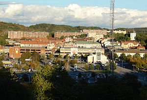 Overlooking the centre of Uddevalla