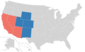Colorado River Compact states map