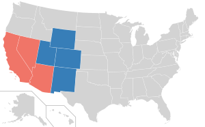 Colorado River Compact states map