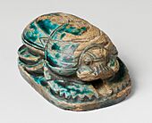 Commemorative Scarab of Amenhotep III Recording a Lion Hunt MET DP136529 (cropped)