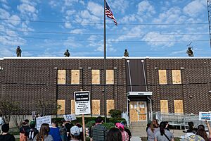 Community Gathering at the USCIS Processing Center in Broadview 9 12 25 20250912 2444 (54783262956) (cropped)
