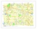 Davie city map plan Florida USA