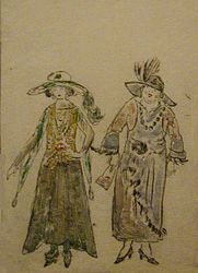 Etching Two Women - Ethel Myers