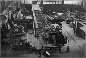Felixstowe F5L under construction at the Naval Aircraft Factory, Philadelphia, circa 1920