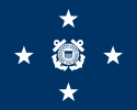 Flag of a United States Coast Guard admiral
