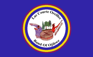 Flag of the Lac Courte Oreilles Band of Lake Superior Chippewa Indians.PNG