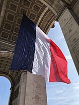 French Flag Flying