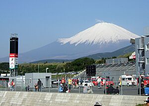 Fuji Speedway with Mount Fuji