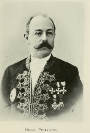 Giulio Pestalozza . The Italian diplomat who brokered the Dervish Illig Treaty 1904-1905