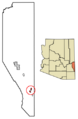Greenlee County Arizona Incorporated and Unincorporated areas Duncan Highlighted 0420750