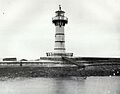 Historic view of Breakwater Lighthouse, Wollongong, NSW, Australia - cropped