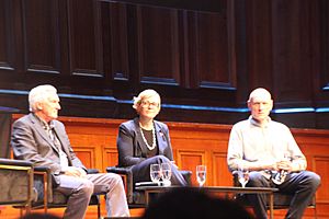 John Hewson, Zali Steggall, Peter Garrett at Climate emergency summit
