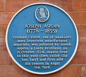 Joseph Aspdin plaque 7 Sep 2017