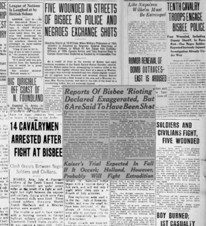 July 4th US News coverage of the July 3 1919 Bisbee Riot.png