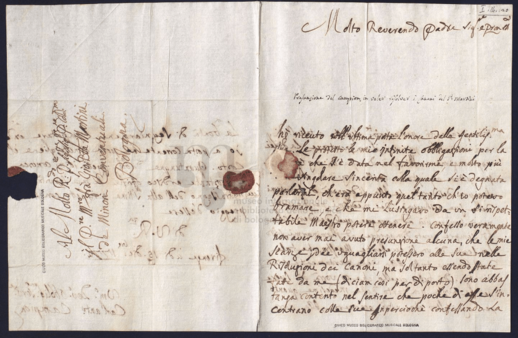 Lettera di Campion a Martini 15 dic 1772