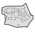 Location of Gaatkensoog district in Barendrecht