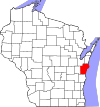 State map highlighting Manitowoc County
