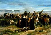 Mary Queen of Scots, at the Battle of Langside, fought on 13 May 1568 (1861), by Giovanni Fattori