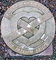 Melrose Abbey - Marker for heart of Robert the Bruce