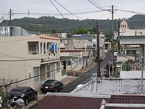 Street in Moca barrio-pueblo