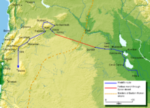 Mohammad adil-Khalid's(r.a) route to Syria