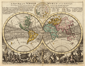 Moll - A new map of the whole world with the trade winds