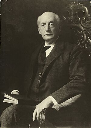 Moorfield Storey in a chair