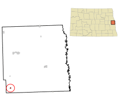 Location of Galesburg, North Dakota