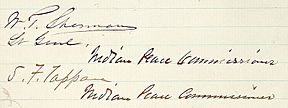 Signatures of Sherman and Tappan