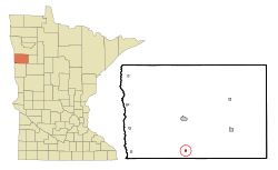 Location of Borup, Minnesota
