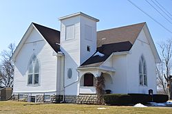 Paintersville United Methodist Church from northeast