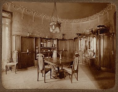 Photograph, Dining Room, Hôtel Guimard, Rue Mozart, Paris, ca. 1910 (CH 18411061)