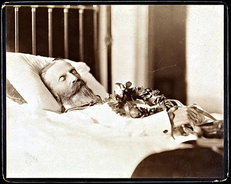 Post mortem portrait of Kaiser Frederick III