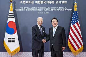 President Biden met with President of South Korea Yoon at the Presidential Office in Yongsan 2022