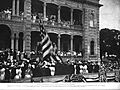 Raising the American Flag Over Iolani Palace