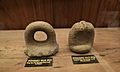 Ring type and Pedestal type Poi Pounders found only on the Island of Kauai on display at the Kauai Museum