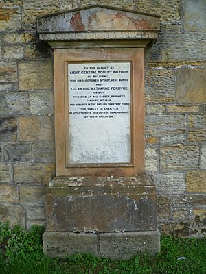 Robert Balfour memorial tablet, Markinch